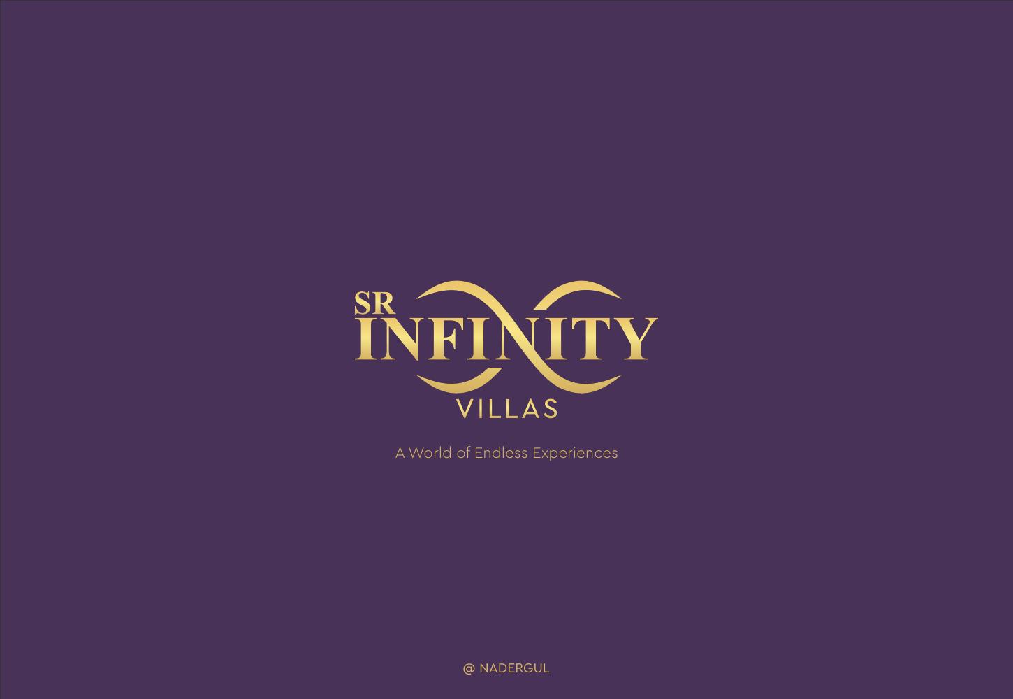 SR Infinity Villas Nadergul brochure cover — 110 luxury G+2 villas with clubhouse and pool