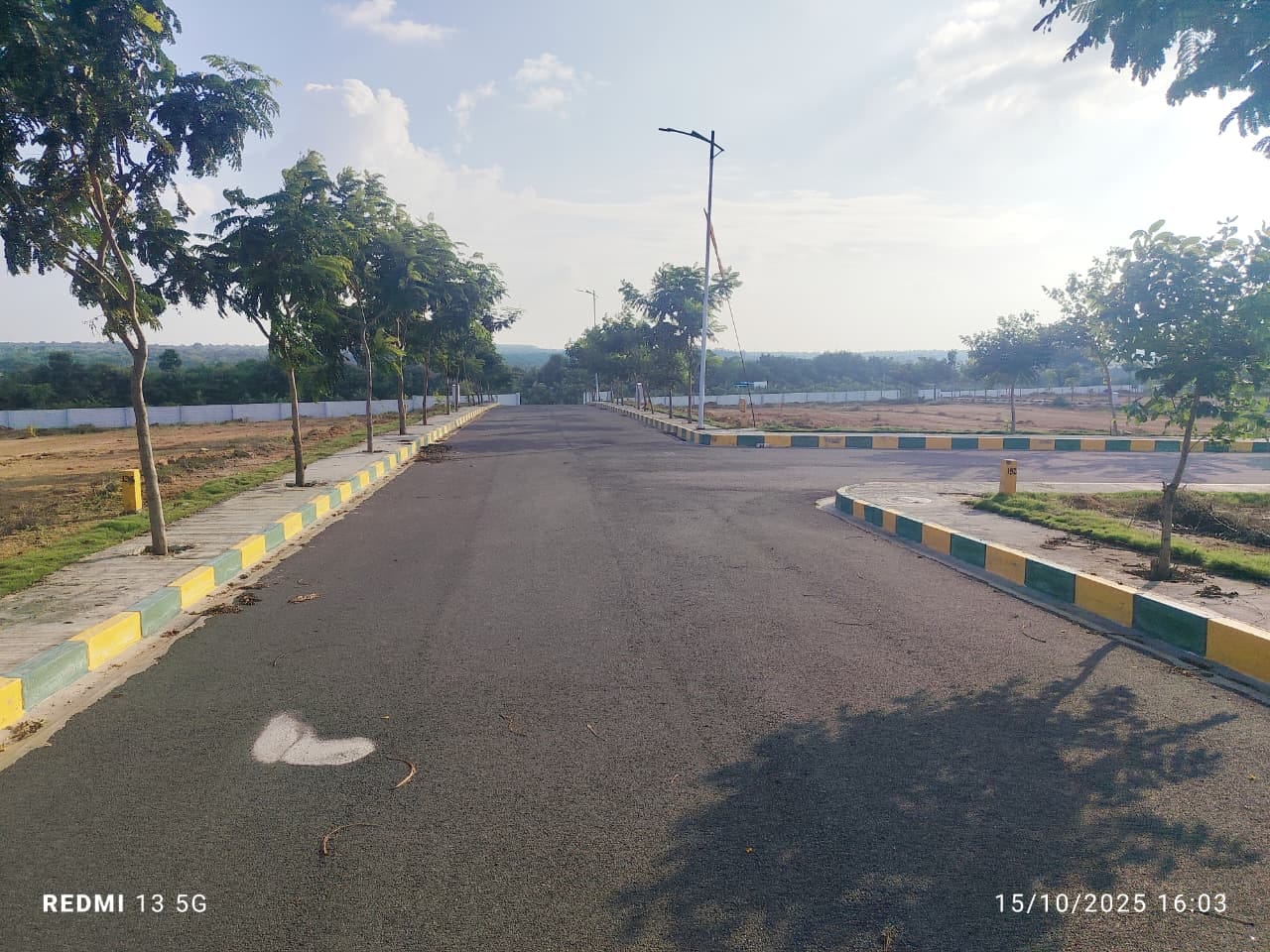 Site photo — road & kerbs (Oct 2025)