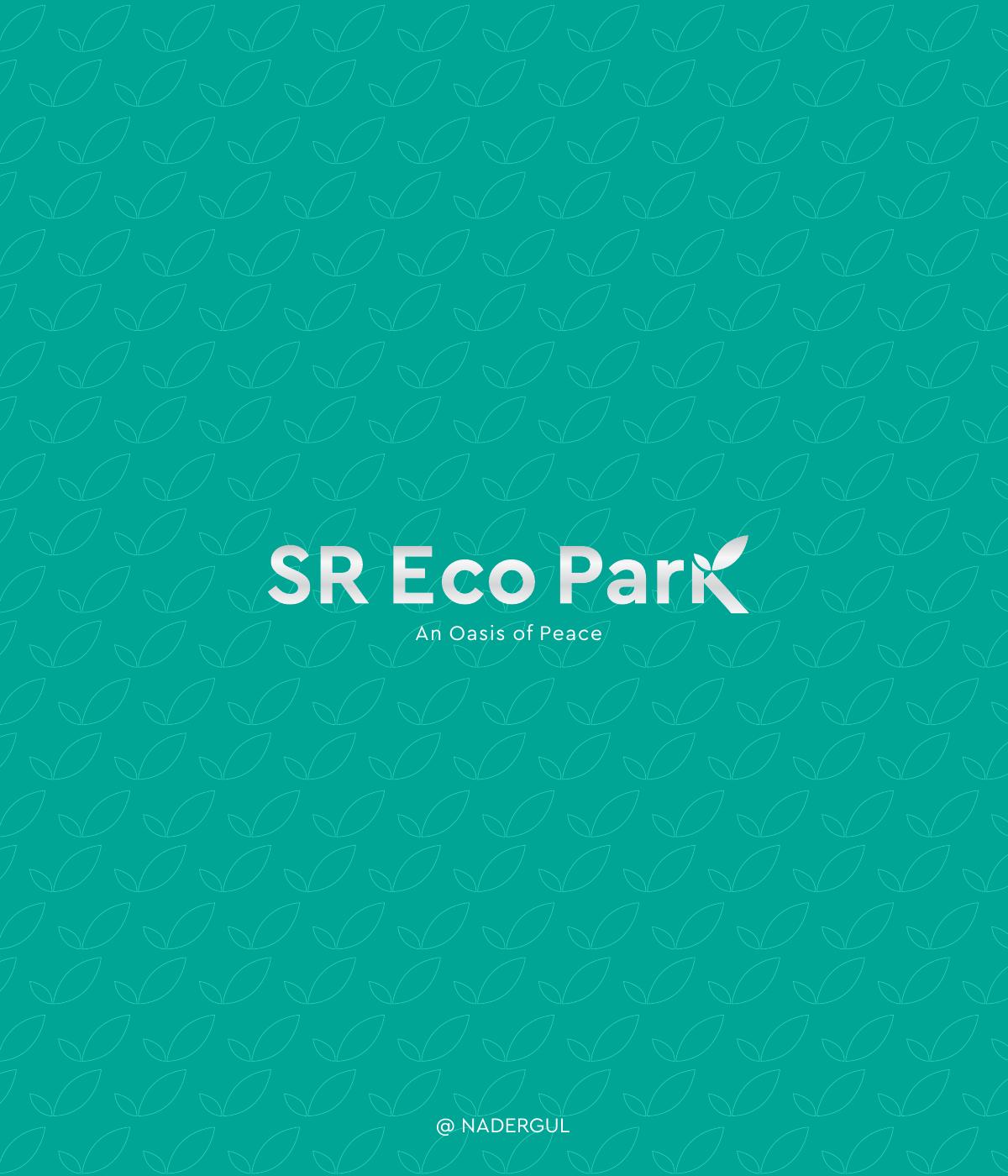 SR Eco Park Nadergul brochure cover — premium residential plots in a botanical gated community