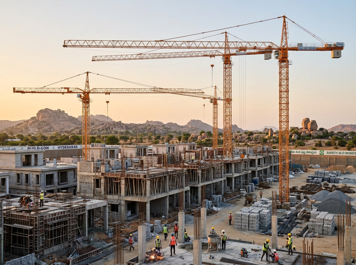 Villa construction progress